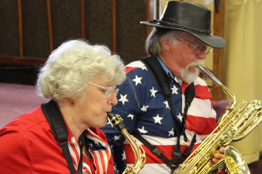 Locksey Dorman and Tom Spears from Riptide Saxline