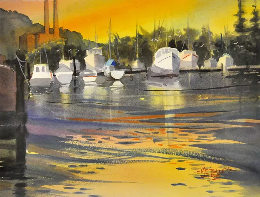 "Sunset at Moss Landing"