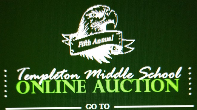 fifth annual Templeton Middle School Online Auction