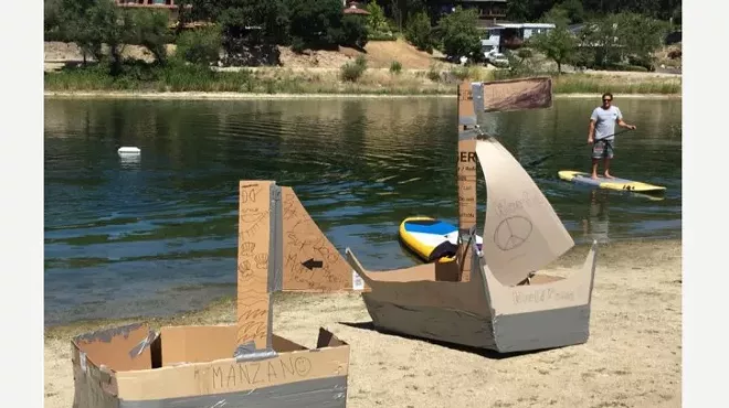 Image: Fourth annual Lake Fest and Cardboard Boat Regatta