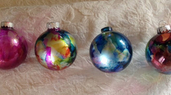 Alcohol Ink Holiday Play Time