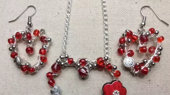 Image: Beaded Heart Jewelry