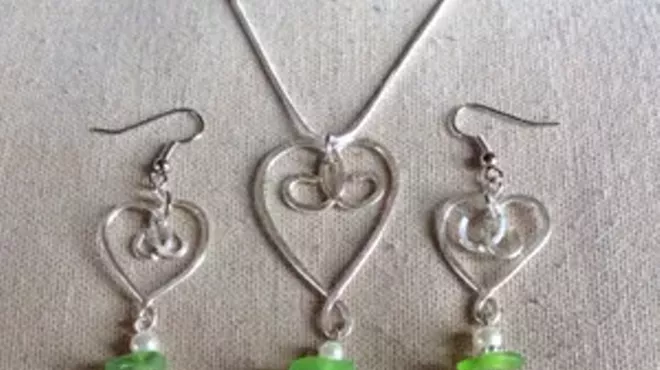 Image: Sea Glass Heart Jewelry