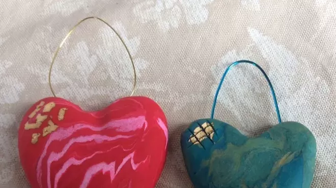 Image: Polymer Clay Hearts
