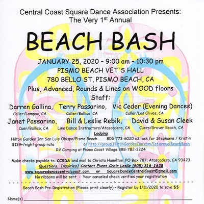FIRST ANNUAL BEACH BASH SQUARE, ROUND & LINE DANCE