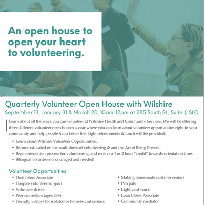 Wilshire Volunteer Opportunities