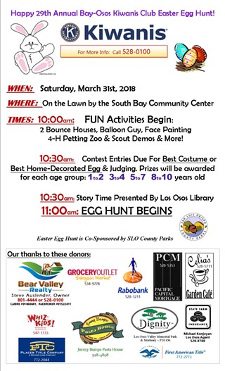 29th annual Kiwanis Club Easter Egg Hunt