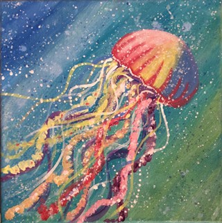 Jellyfish Canvas Art and Wine Class