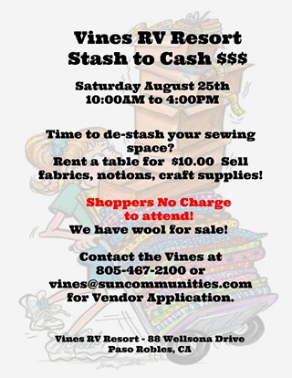 Stash to Cash Craft Supply and More Sale