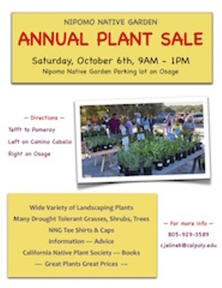 Nipomo Native Garden Annual Fall Plant Sale