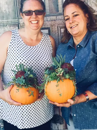 Image: Cambria Nursery October Workshop: Succulent Pumpkin Session
