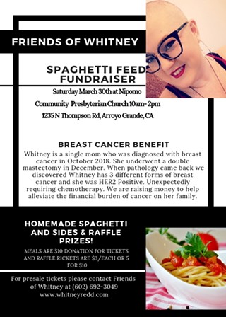 Friends of Whitney Cancer Benefit: Spaghetti Lunch and Raffle