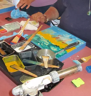 Image: Encaustic Playdate