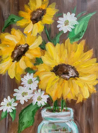 Image: AMY'S SUNFLOWERS: PAINTING PROJECT WITH AMY BEEMAN