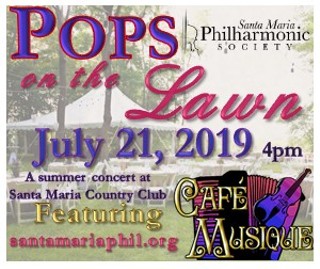 Santa Maria Philharmonic presents 'POPS on the LAWN' with Cafe Musique