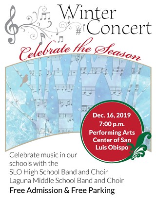 SLO High School and Laguna Middle School Band and Choir Winter Concert