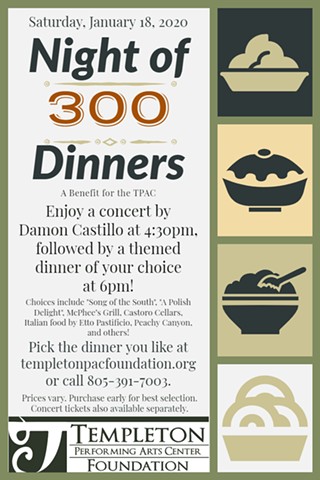 Damon Castillo Concert and Night of 300 Dinners