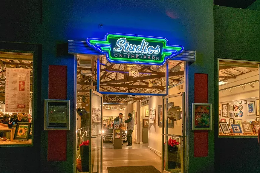Studios on the Park at Night