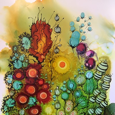 Punch of Color, alcohol ink
