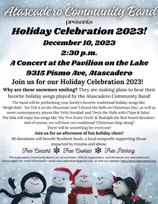 Image: Atascadero Community Band: Holiday Celebration 2023