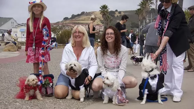 Image: Avila Beach 4th of July Doggie Parade