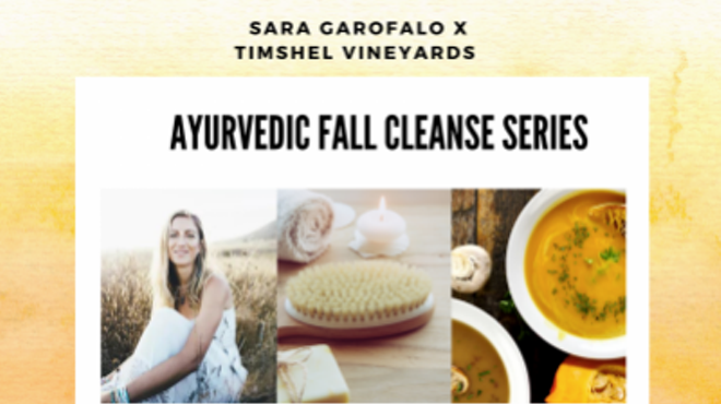 Ayurvedic Fall Cleanse: Two-part Series plus Wine