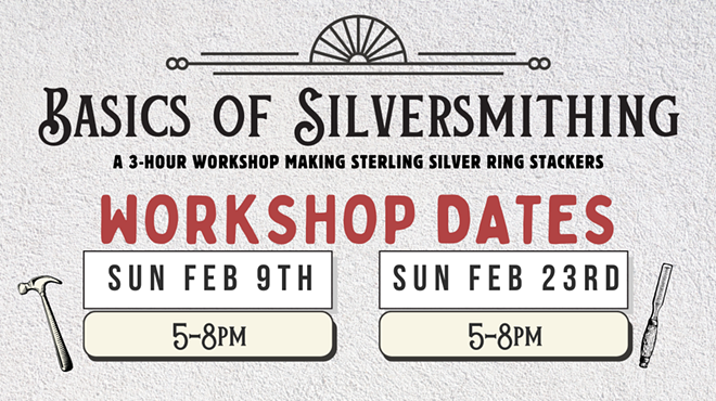 Image: Basics of Silversmithing Workshops