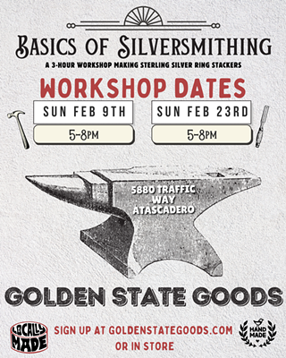 Image: Basics of Silversmithing Workshops