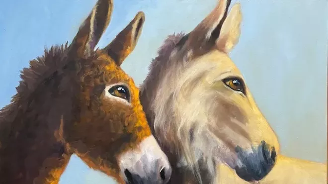 Image: "Besties" artist Debbi Green at Gallery Los Olivos April 1- 30