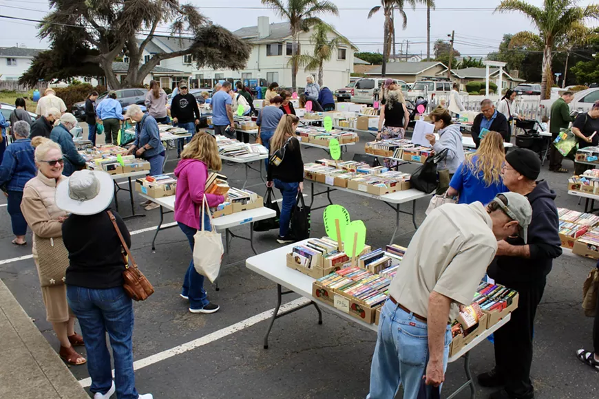 Book lovers gather at a Grover Beach Community Library Book Sale
