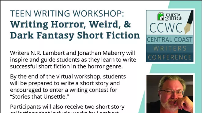 Image: CCWC Teen Program: Writing Horror, Weird, and Dark Fantasy Short Fiction