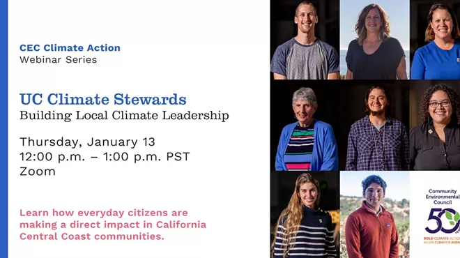Image: CEC Climate Action Webinar Series: UC Climate Stewards