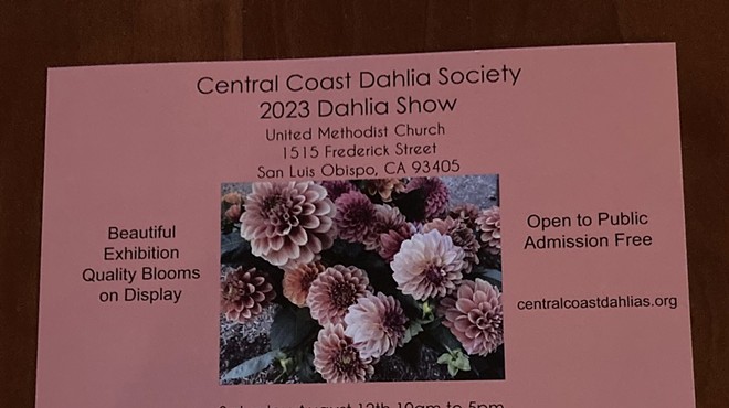 Central Coast Dahlia Society 2023 Dahlia Show