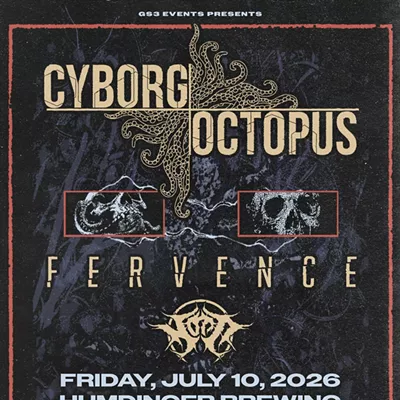 Image: Cyborg Octopus, Fervence, and Nott Live