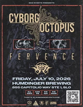 Image: Cyborg Octopus, Fervence, and Nott Live