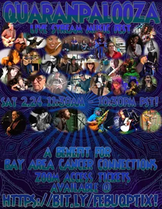 Image: February 2024 QuaranPalooza Livestream Music Fest