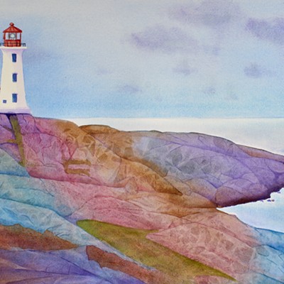 Fine Art Watercolors by Hope Myers as part of the COLOR OF WATER Group Watercolor Show