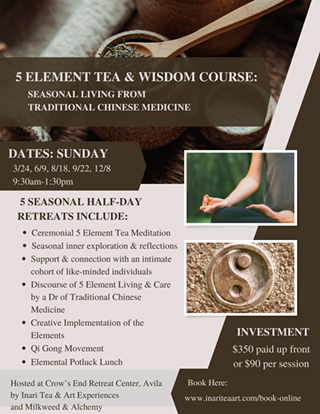 Image: Five Element Tea and Wisdom Course: Seasonal Living from Traditional Chinese Medicine