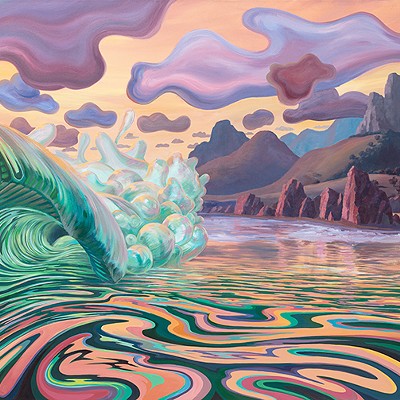 "Moment of Magic" Acrylic on Canvas  60x120 inches by Charlie Clingman