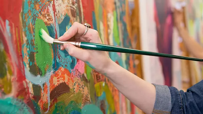 Image: Free Acrylic Painting Demonstration with Rachel Corvese