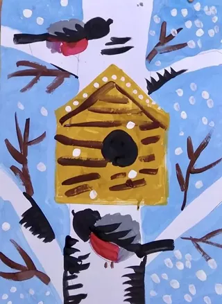 Image: Frosty Bird House