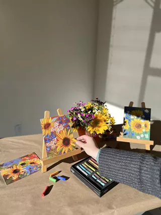 Image: Fun With Florals Pastel Class