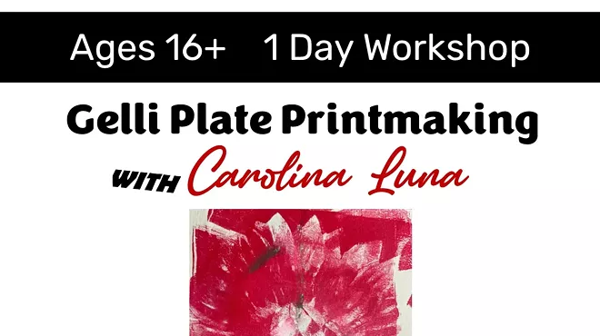 Image: Gelli Plate Printing with Carolina Luna