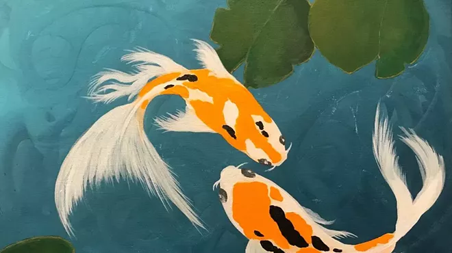 Image: Go Fish! Beginner Acrylic with Linda Cunningham