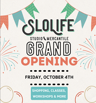 Image: Grand Opening Weekend: SLOLife Studio & Mercantile