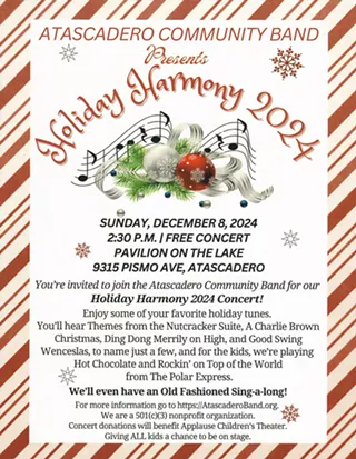 Image: Holiday Harmony 2024: A Free Concert by the Atascadero Community Band