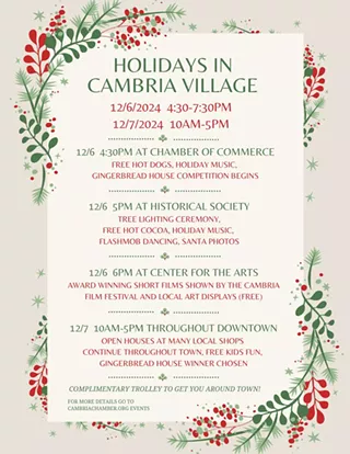 Image: Holidays in Cambria Village