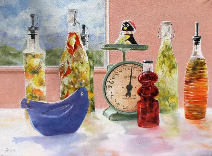 "Mr. Penguin" by Joan Brown