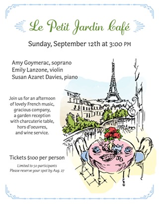 Le Petit Jardin Café: A fundraiser for the SLO Master Chorale