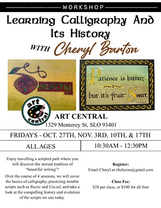 Image: Learning Calligraphy and Its History with Cheryl Barton